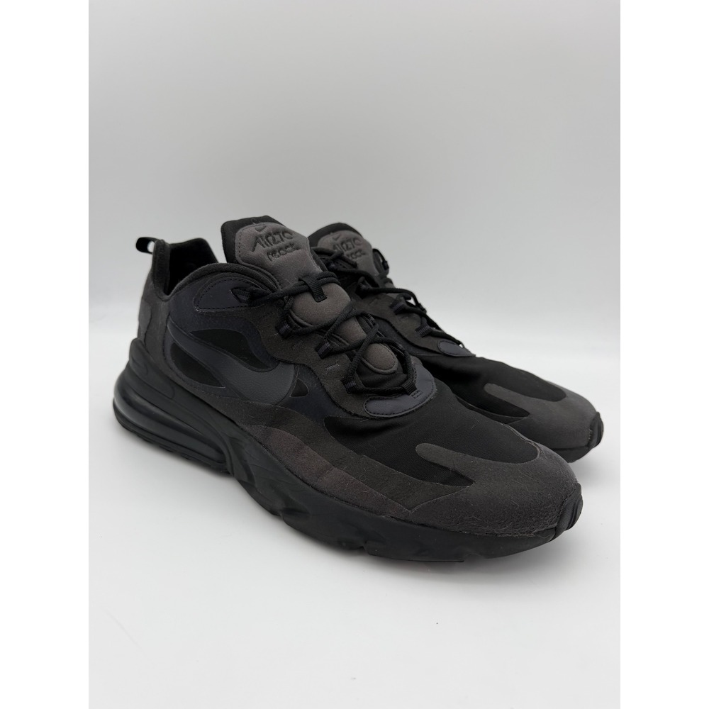 Nike Air Max 270 React Triple Black Sneakers Mens Size 15 CI3866-003 Shoes
